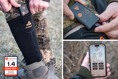 ALPENHEAT Lämmitettävät sukat FIRE-SkiSocks APP 